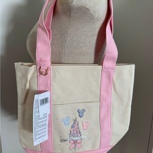 Walt Disney parks Pink castle and balloons mini tote